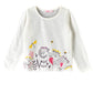 Jelliene Girls Floral Long Sleeve Top - White