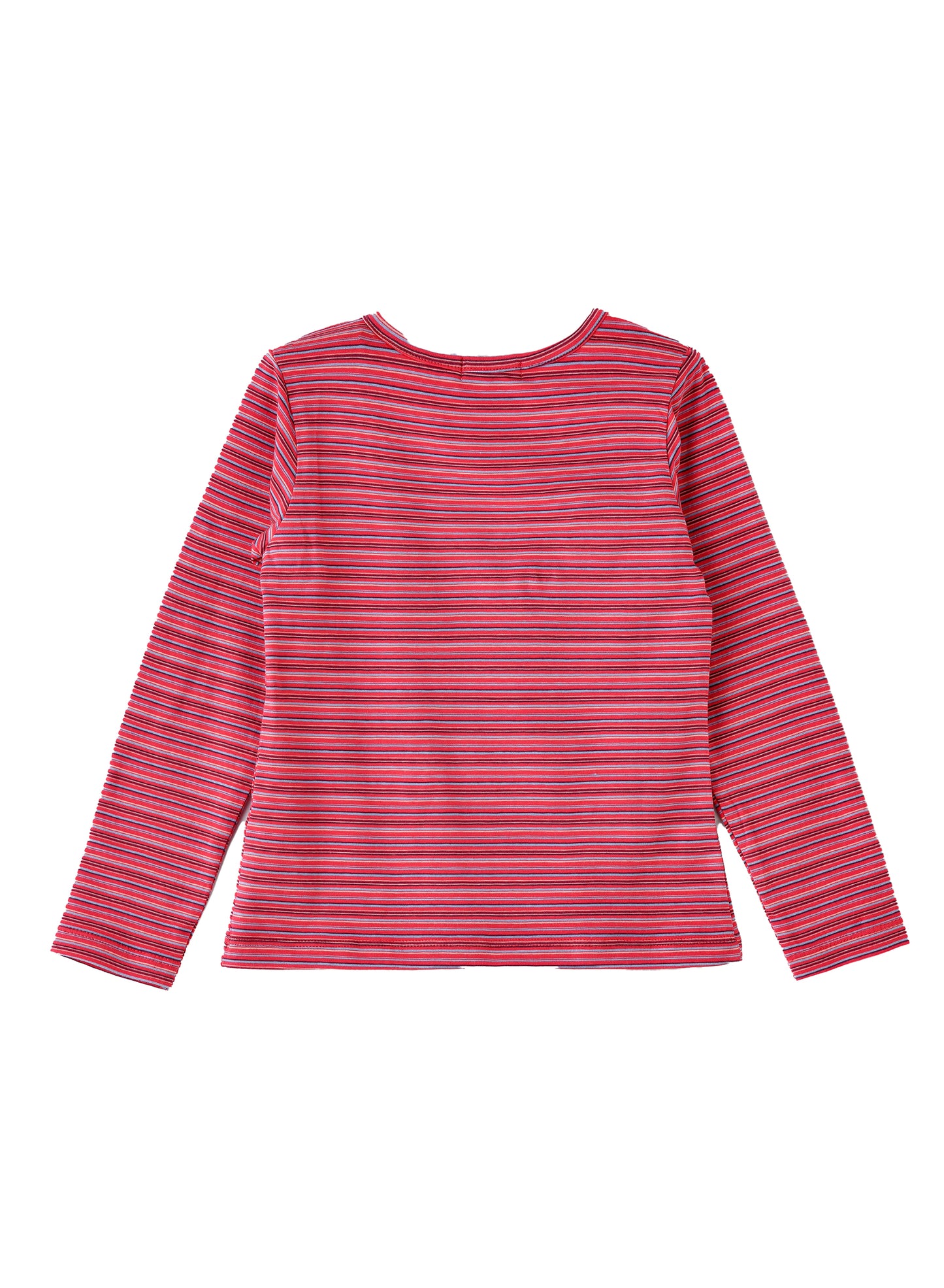 Jelliene Girls Striped Long Sleeve Top - Red