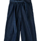 Jelliene Girls Denim Culottes with Tie Belt