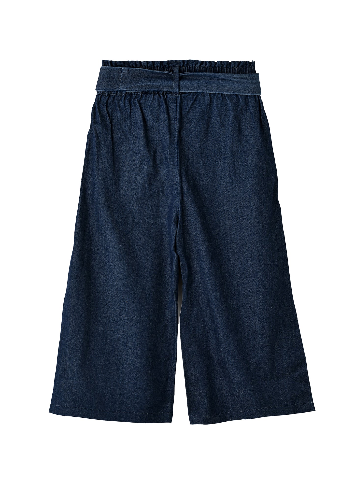 Jelliene Girls Denim Culottes with Tie Belt