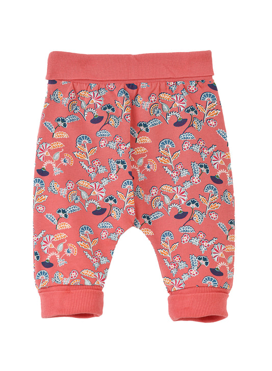 Jelliene Baby Floral Pants - Coral