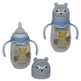 Stem Glass Feeding Bottle with Handle - 300ml (Color May Vary)