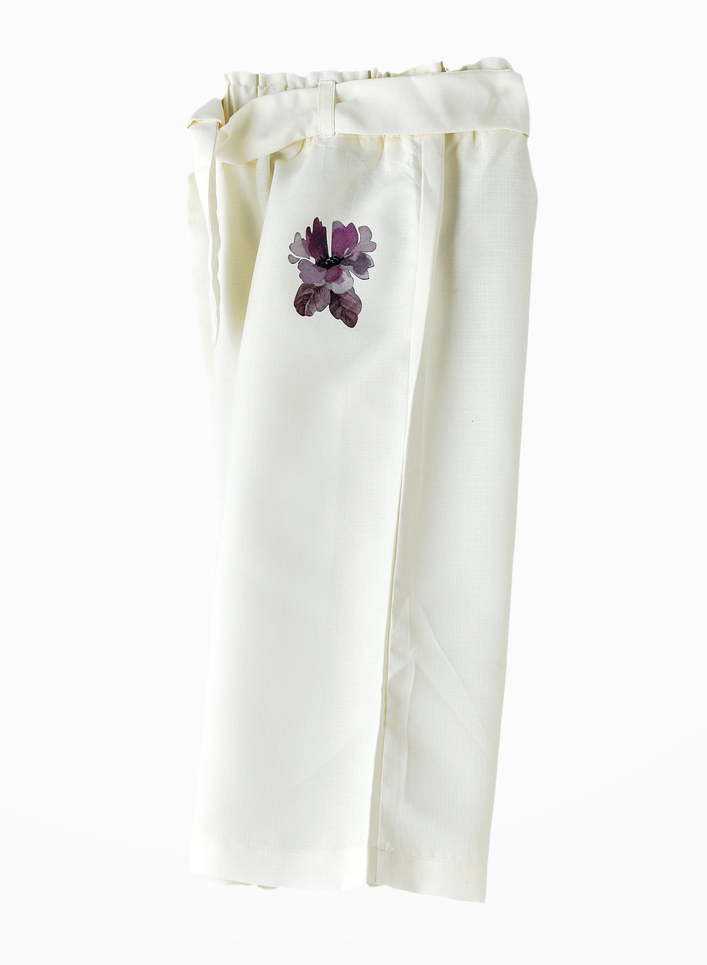 Jelliene Girls Floral Embellished Culottes - White