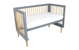 Babyhood Riya Cot - Grey/Beech