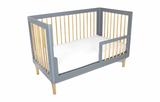 Babyhood Riya Cot - Grey/Beech