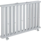 Roba Wooden Folding Playpen With Incl. Lockable Wheels And Height Adjustable - Taupe