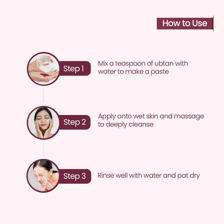 Mother Sparsh Rose & Beetroot Face Ubtan - 75gm - Laadlee