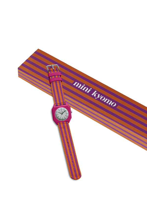 Mini Kyomo sustainable kids watch - Ruby Papaya