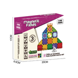 Magnetic Fields Light Up Magnetic Tiles Blocks Castle Set - 22 Pcs