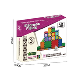 Magnetic Fields Light Up Magnetic Tiles Blocks Castle Set - 48 Pcs