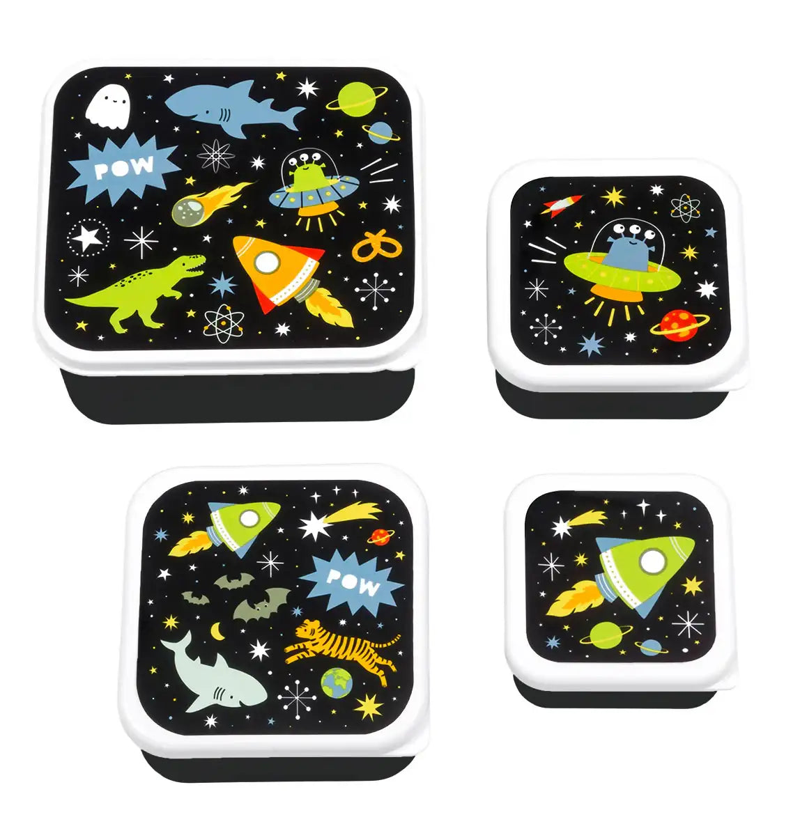 A Little Lovely Company Lunch & Snack Box Set - Galaxy