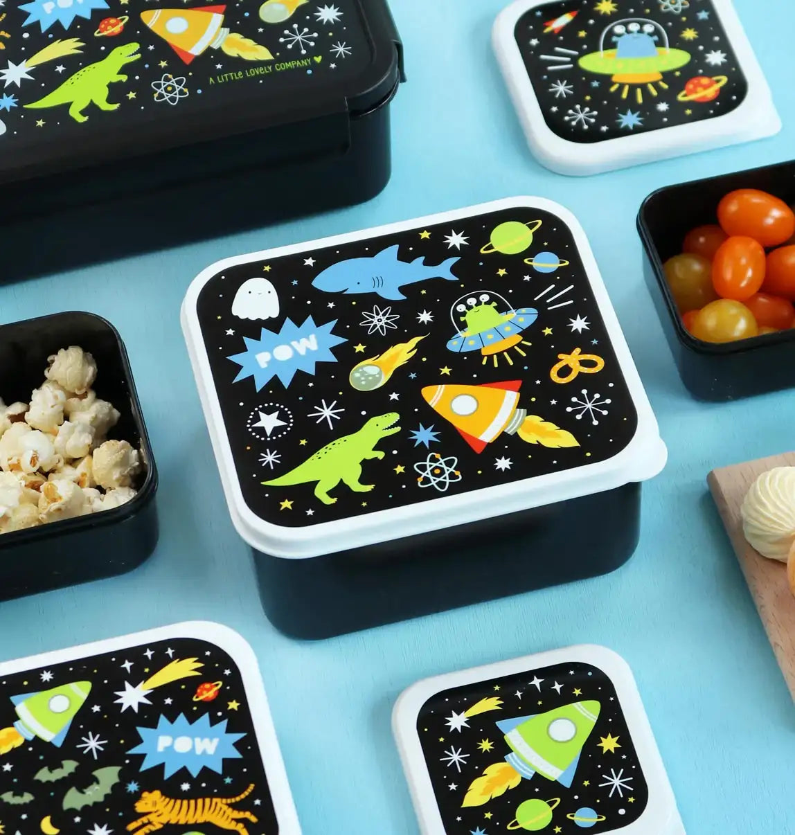 A Little Lovely Company Lunch & Snack Box Set - Galaxy