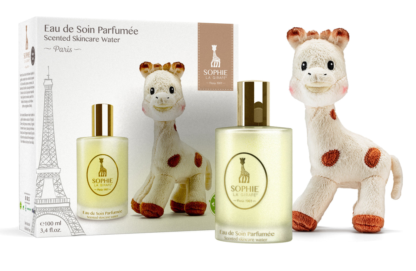 Sophie la Girafe Scented Skincare Water 100ml with Plush Toy