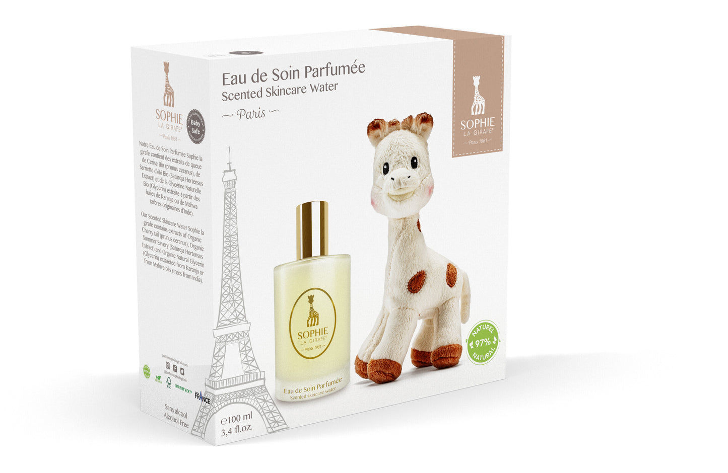 Sophie la Girafe Scented Skincare Water 100ml with Plush Toy