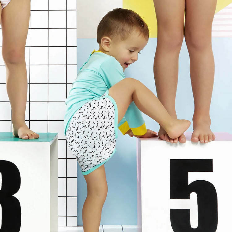 Ki ET LA Anti UV Screech Baby Shorts - Zigzag - Laadlee