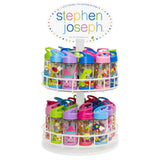 Stephen Joseph Charcoal Flower Flip Top Bottle 295ml