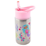 Stephen Joseph Mermaid Stainless Steel Water Bottle 532ml