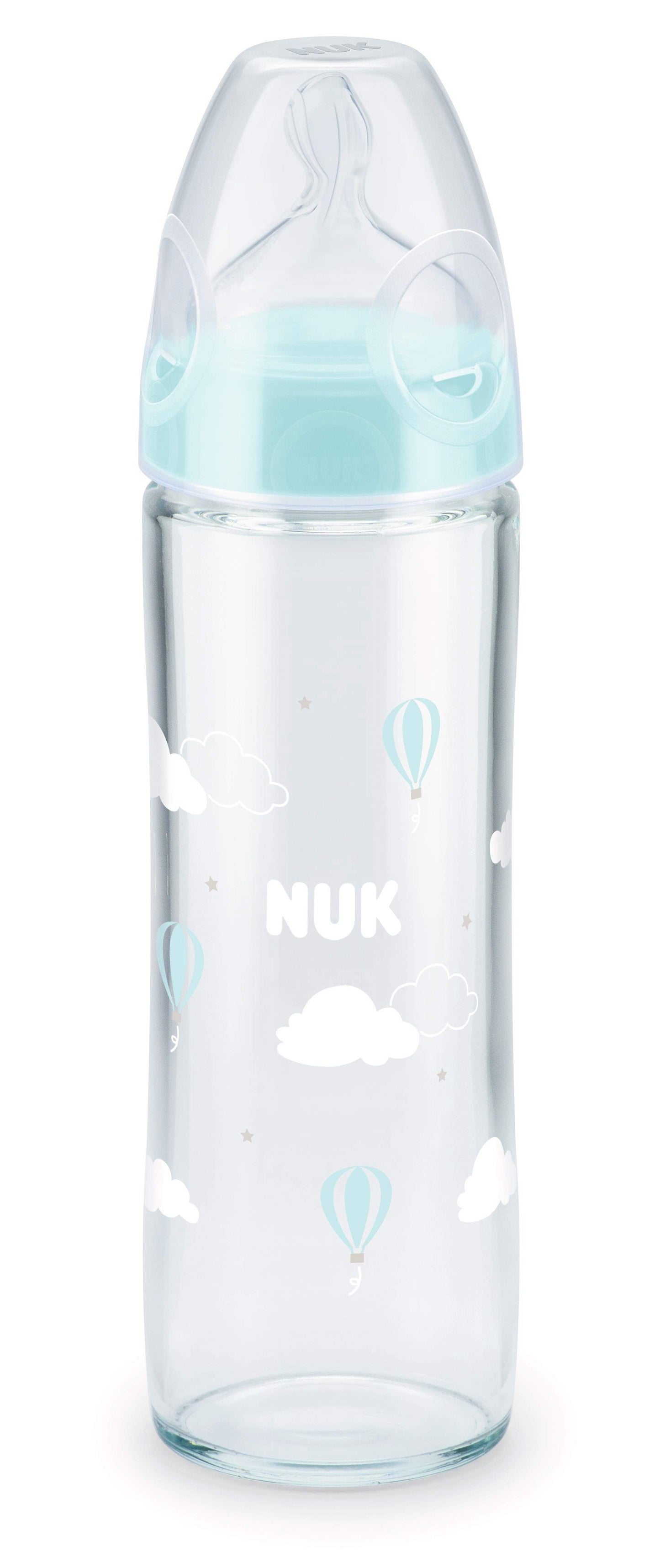 Nuk New Classic Glass Baby Bottle With Teat - 240ml