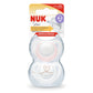 Nuk Star Silicone Soother 0M-2M - Pack of 2