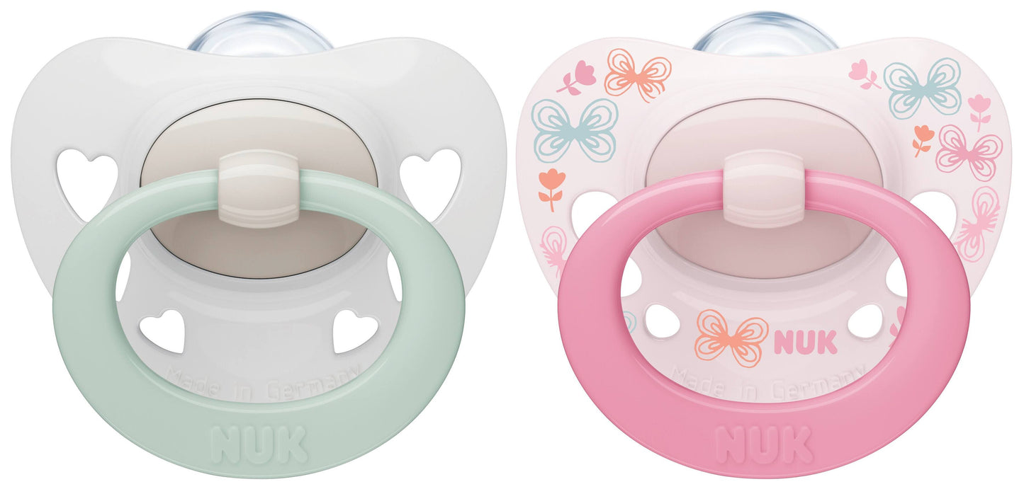 Nuk Signature Silicone Soother 0M-6M - Pack of 2