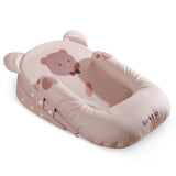 Sunveno Portable Baby Anti - spill Milk U Shape Pillow w/10° & 15° Slope Pad - Bear Pink