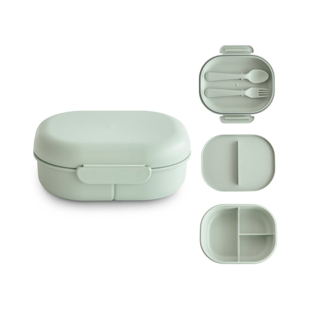 Mushie Lunchbox Sage - Laadlee