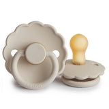 Frigg Daisy Latex Baby Pacifier 6M-18M, 1Pack, Sandstone - Size 2 - Laadlee
