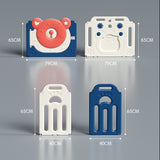 Lovely Baby Kids Bear Playpen With Basketball Hoop 14pcs - Blue