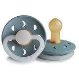 Frigg Moon Phase Latex Baby Pacifier 0-6M, 1Pack, Stone Blue Night - Size 1 - Laadlee