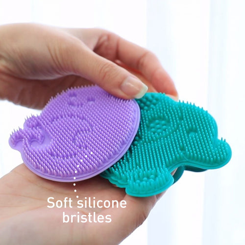 Marcus & Marcus - Baby Silicone Bath And Massage Brush - Set of 2 - Laadlee