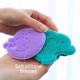 Marcus & Marcus - Baby Silicone Bath And Massage Brush - Set of 2 - Laadlee
