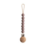 Mushie Pacifier Clips Halo Ash - Laadlee