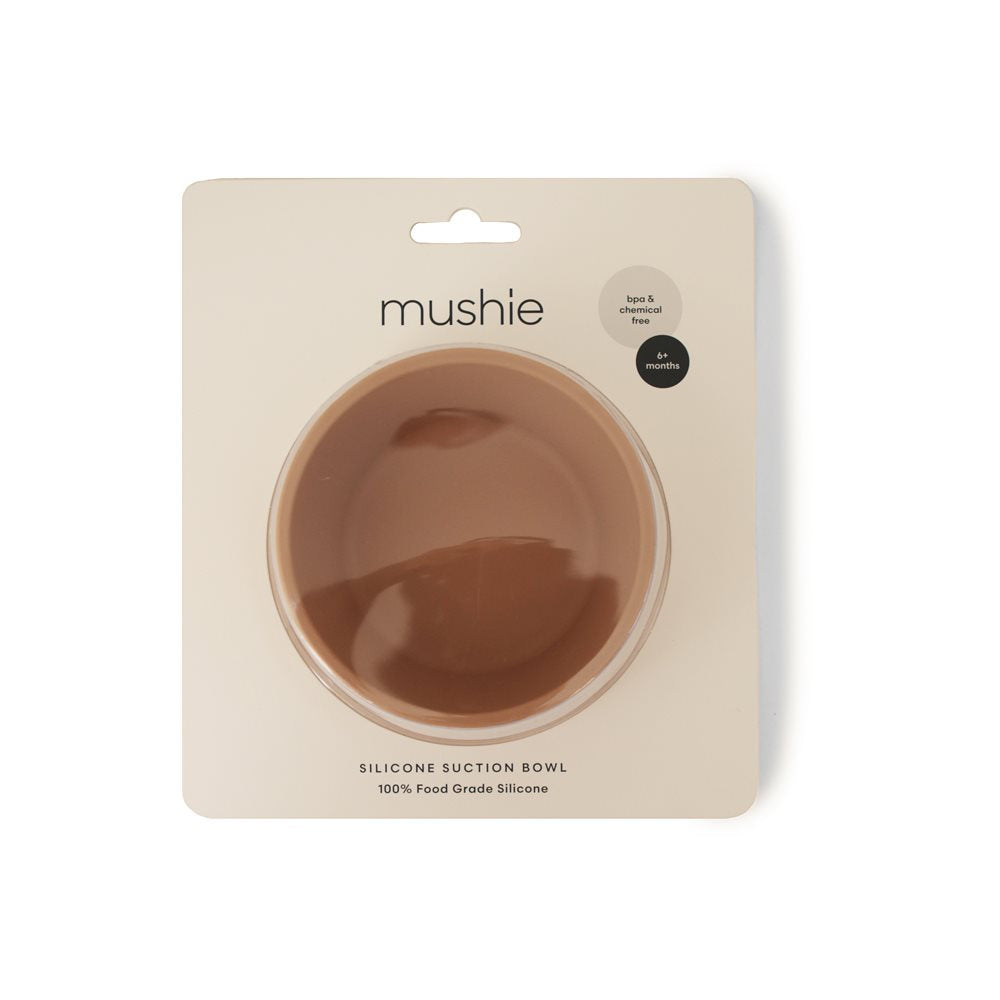 Mushie Silicone Bowl Stone - Laadlee