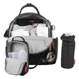 Skip Hop Suite 6-in-1 Diaper Backpack Set - Black