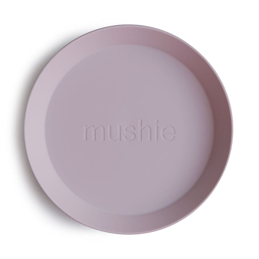 Mushie Dinner Plate Round Soft Lilac - Laadlee