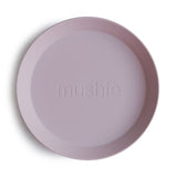 Mushie Dinner Plate Round Soft Lilac - Laadlee