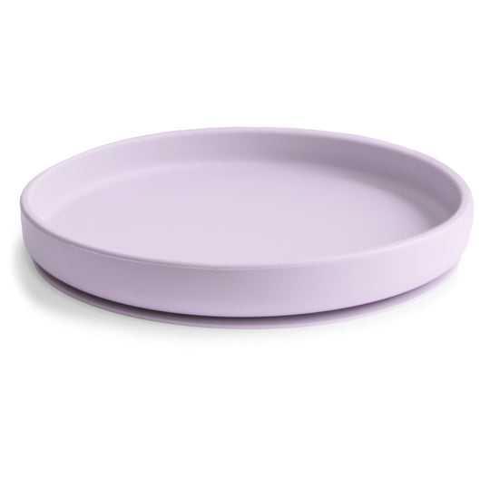 Mushie Classic Silicone Suction Plate Soft Lilac - Laadlee