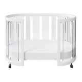 Babyhood Kaylula Sova Clear Cot - White