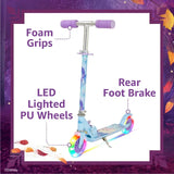 Spartan Frozen 2-Wheel Scooter With Led Light - Purple