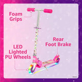 Spartan Princess 2-Wheel Scooter With Led Light - Pink