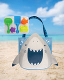 Stephen Joseph Beach Tote With Sand Toy Play Set - Shark