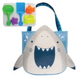 Stephen Joseph Beach Tote With Sand Toy Play Set - Shark