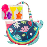 Stephen Joseph Beach Tote With Sand Toy Play Set - Turtle