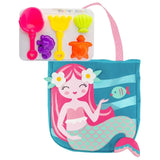 Stephen Joseph Beach Tote With Sand Toy Play Set - Mermaid