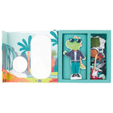 Stephen Joseph Magnetic Dress Up Doll - Dino And Lion