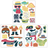 Stephen Joseph Travel Tin Magnetic Dress Up Doll - Shark And Tiger