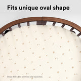 Stokke Bed Fitted Sheet - Flower Ecru