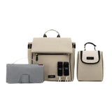 Storksak St. James Diaper Bag Taupe with Gold