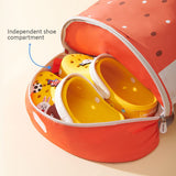 Sunveno 3D Sling School / Swimming Bag With Shoe Compartment 16Inch- Orange