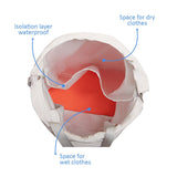 Sunveno 3D Sling School / Swimming Bag With Shoe Compartment 16Inch- Orange